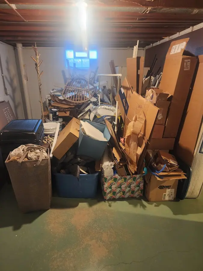 Roll-off dumpster container at job site for Construction Dumpster Rental in Paterson